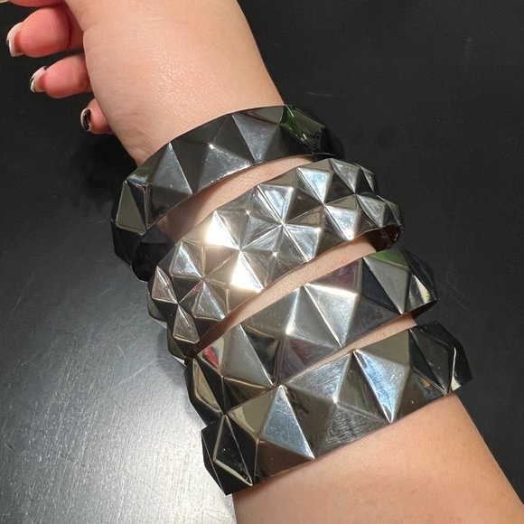 BUNDLE Silver Bangle Bracelets - Picture 4 of 6